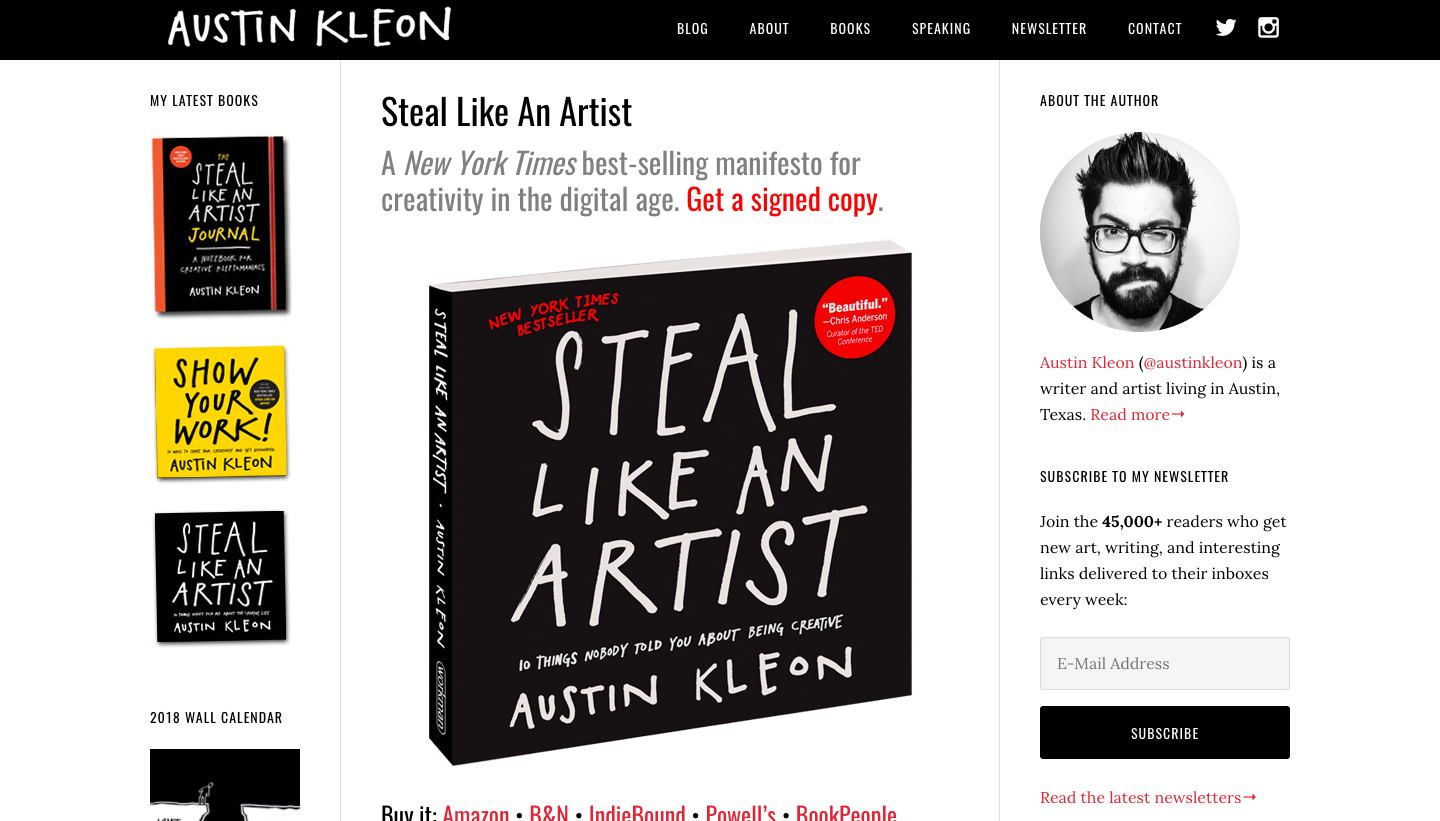 Steal Like An Artist Relax Make Money